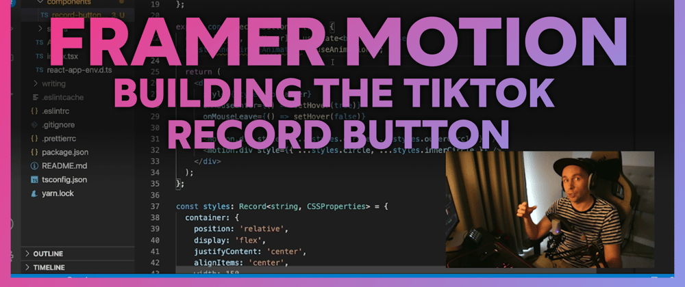 Cover image for Building TikTok's record button using Framer Motion & React