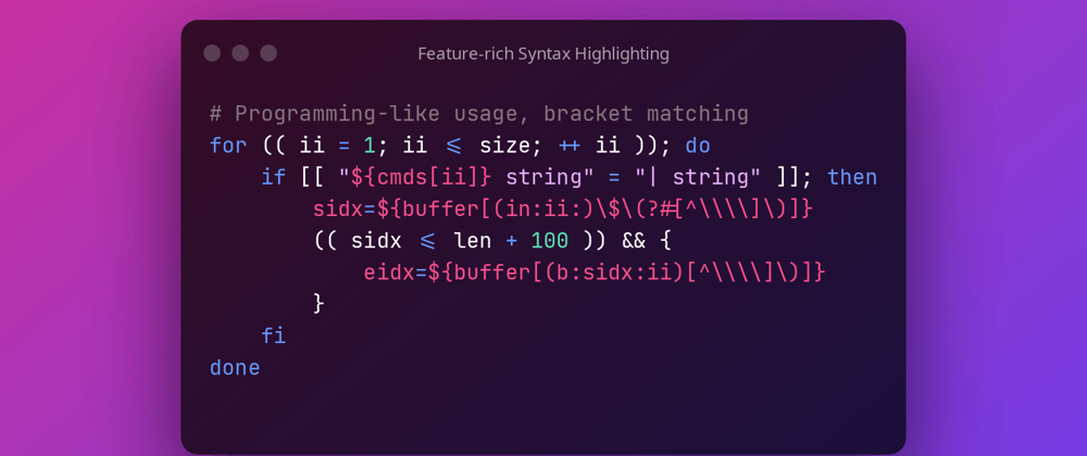 Cover image for ✨ ❮ Feature-rich Syntax Highlighting ❯