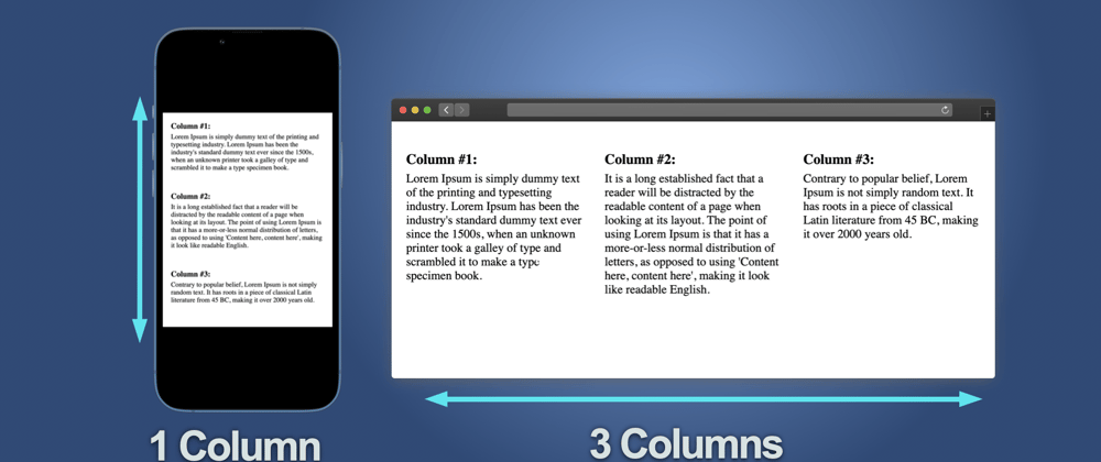 Cover image for CSS Interview Question: Create Responsive Design (1 Column / 3 Column)