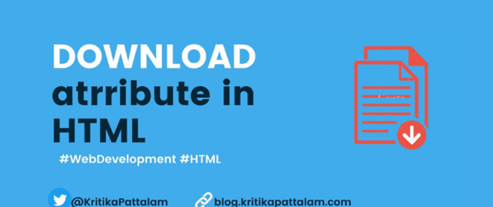 Cover image for Create a DOWNLOAD link in a single line of HTML