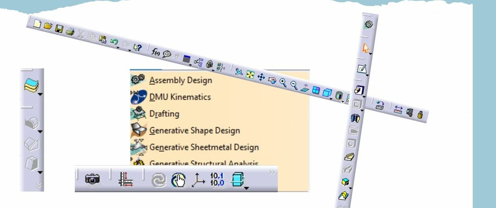 Cover image for Playing with Toolbars in CATIA V5. Learn how to edit them