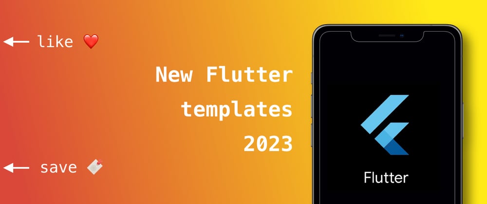 Cover image for Best new Flutter Templates on the market in 2023