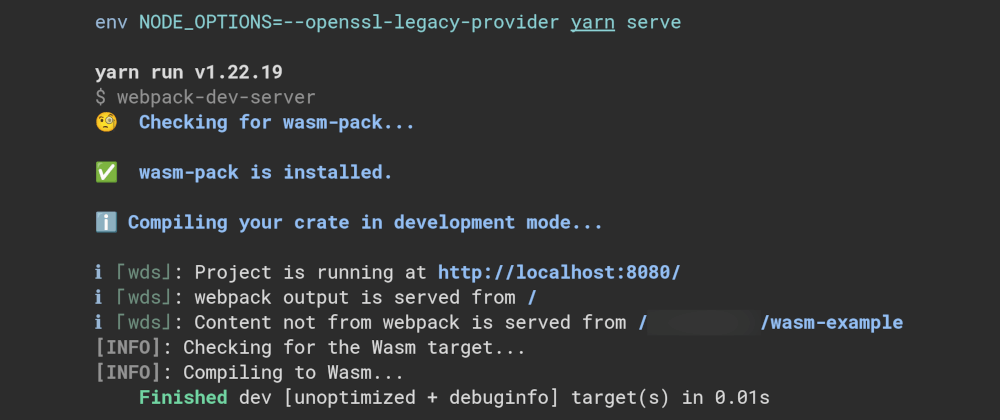 Cover image for Rust WebAssembly (wasm) with Webpack on Arch Linux (Rust 1.66)