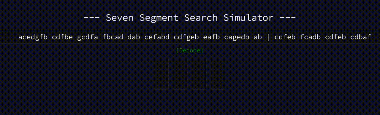 Cover image for Seven Segment Search