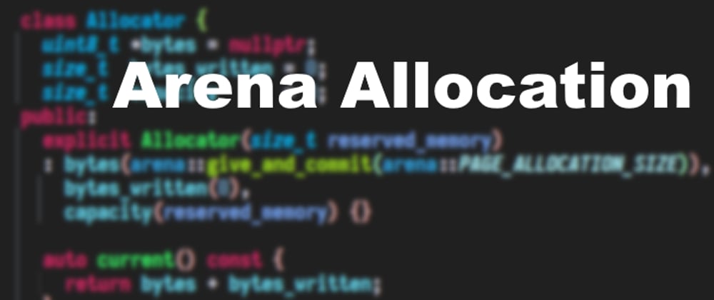 Cover image for C++ Programming: Arena Allocation