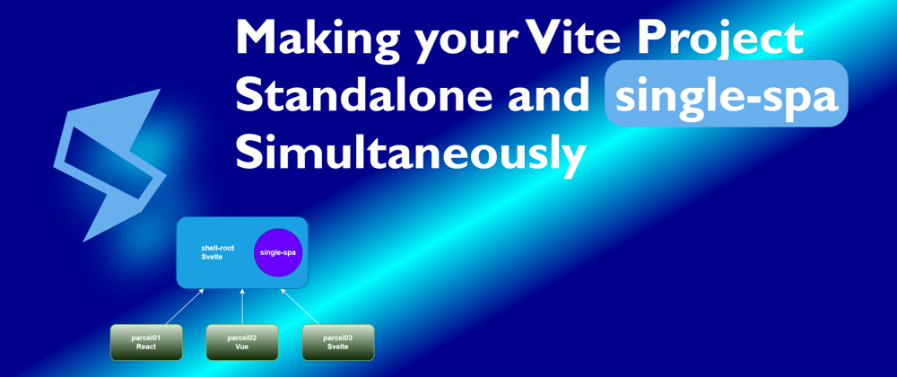 Cover image for Making your Vite Project Standalone and single-spa Simultaneously