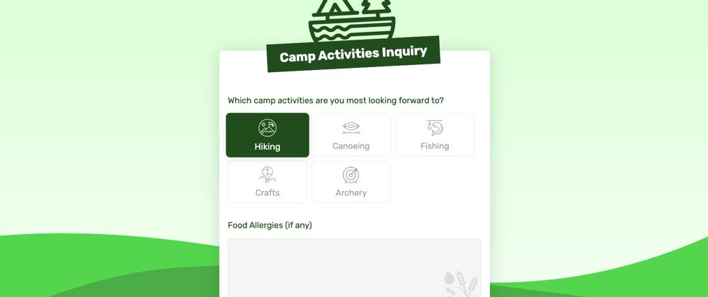 Cover Image for DEV Challenge v24.03.20, Glam Up My Markup: Camp Activities