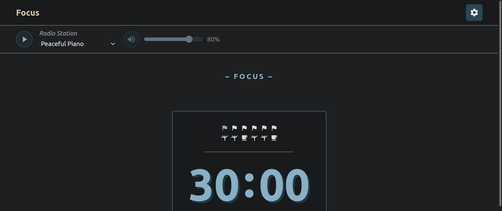 Cover image for Productivity (pomodoro) timer with focus on breaks