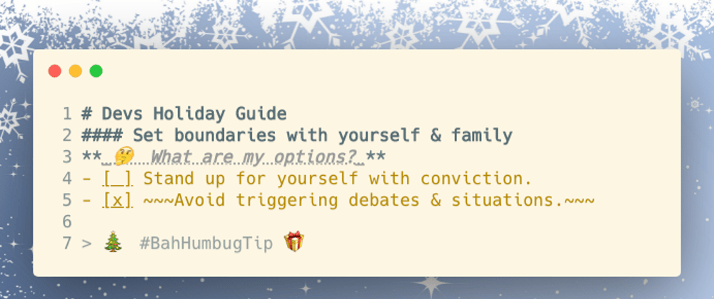 Cover image for Dec 21: Dev Holidays Guide ⛄️
