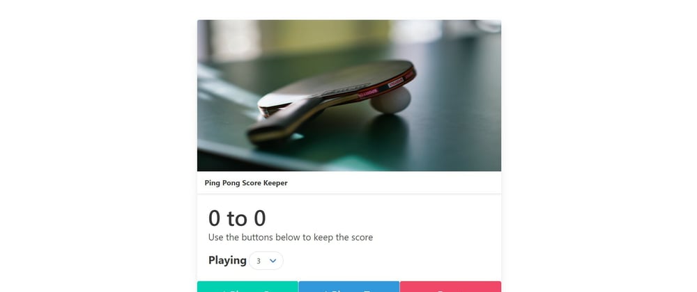 Cover image for Ping Pong Scorekeeper Widget