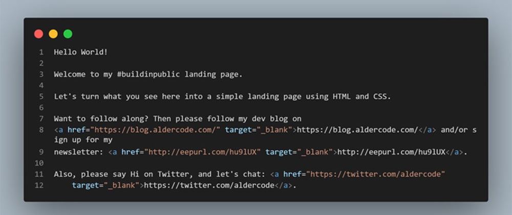 Cover image for Building a landing page with HTML & CSS - part 1