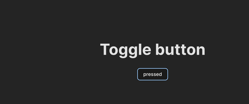 Cover image for toggle button with react