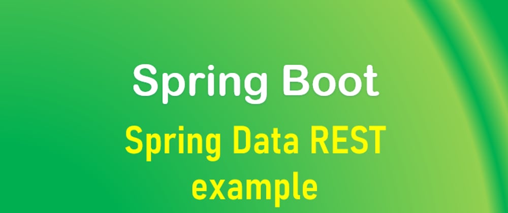 Cover image for Spring Data REST example