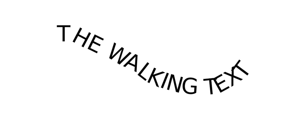 Cover image for Throwing around text - Kinetic typography part 3: The Walking Text that follows you 🧟🧟