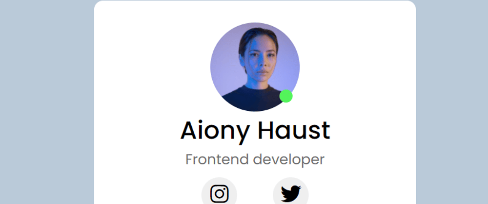 Cover image for Animated Profile Card Using HTML CSS & GSAP