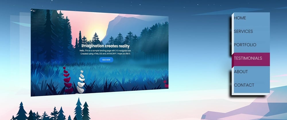Cover image for Create LANDING PAGE with 3-D Effect
