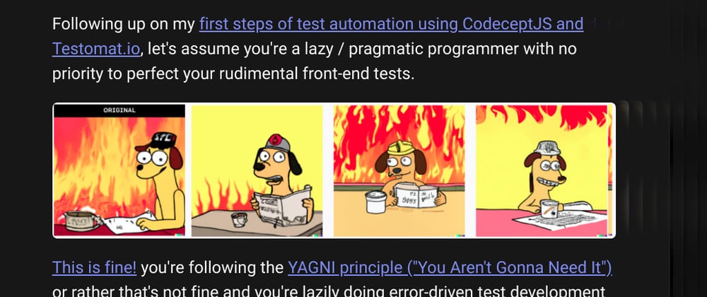 Cover image for How to fix Frontend Tests as a lazy developer