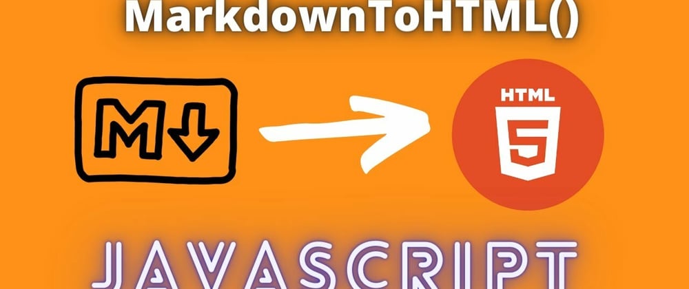 Cover image for Convert Markdown or md URL to HTML - MarkdownToHTML - Using JavaScript ft. showdownjs
