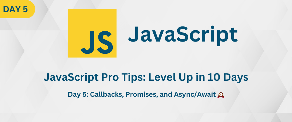 Cover image for Javascript Callbacks, Promises, and Async/Await 🕰️