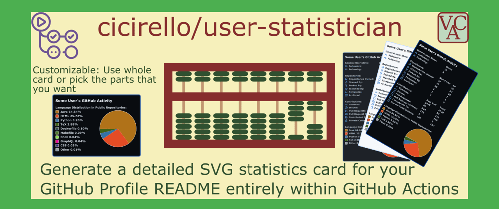 Cover image for Generate a GitHub stats SVG for your GitHub Profile README in GitHub Actions