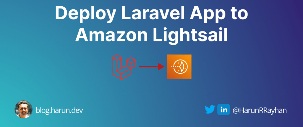 Cover image for Deploy Laravel Application to Amazon Lightsail