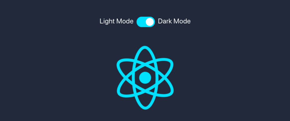 Cover image for Dark Mode Toggle in React