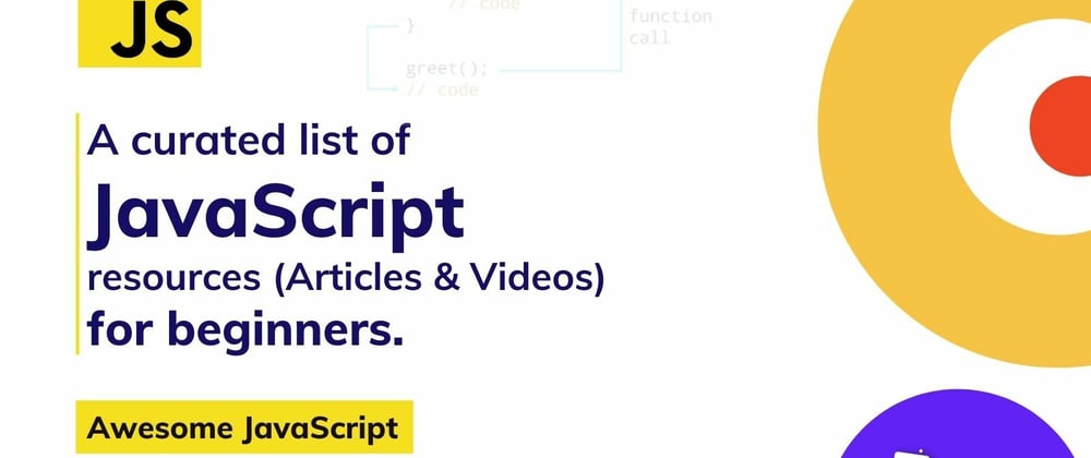 Cover image for Awesome JavaScript Resources