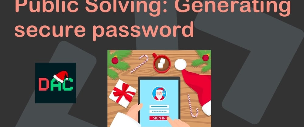 Cover image for Public Solving: Generating secure password