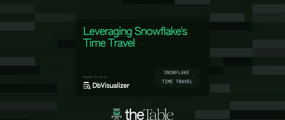 Cover image for Leveraging Snowflake's Time Travel
