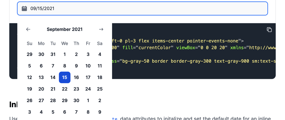 Cover image for Tailwind CSS Datepicker