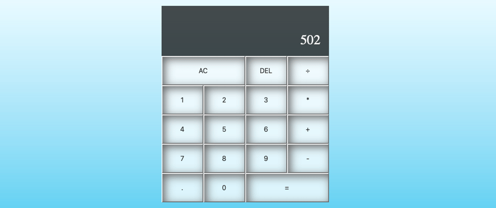 Cover image for Calculator App with Vanilla JavaScript