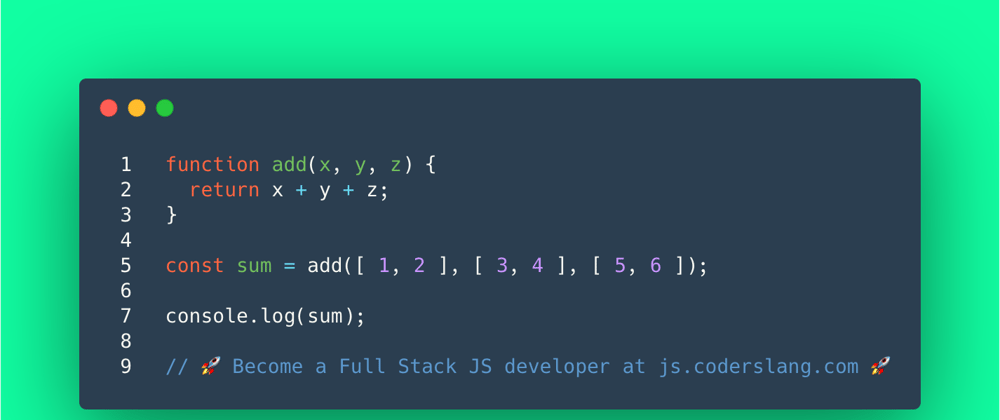 Cover image for JavaScript Interview Question #38: Can you add multiple arrays in JavaScript?