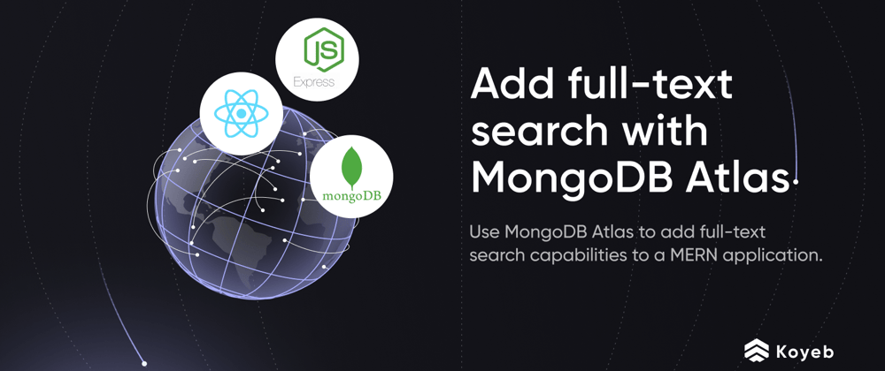 Cover image for Add full-text search with MongoDB Atlas and MERN