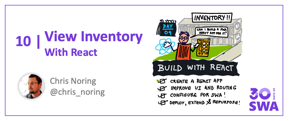 Cover image for #09: Manage Inventory - With React