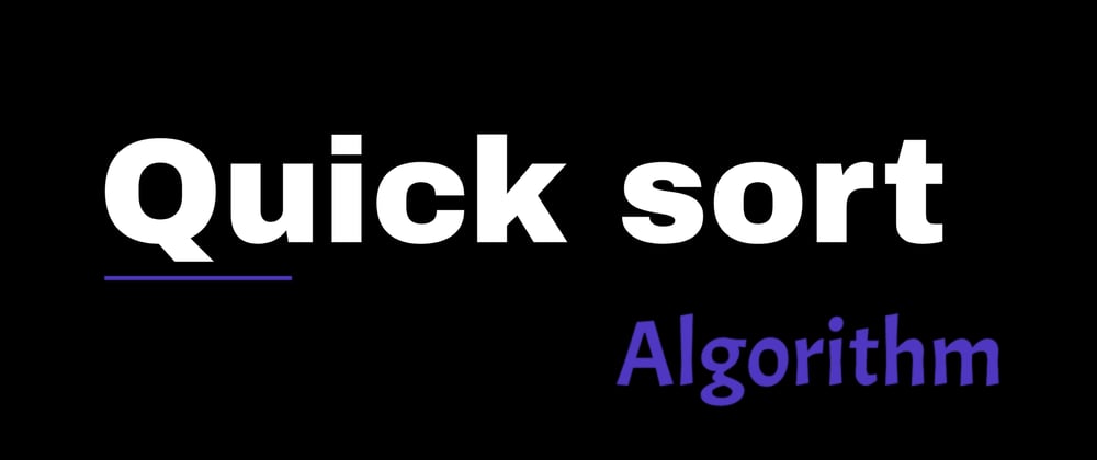 Cover image for Quick sort algorithm