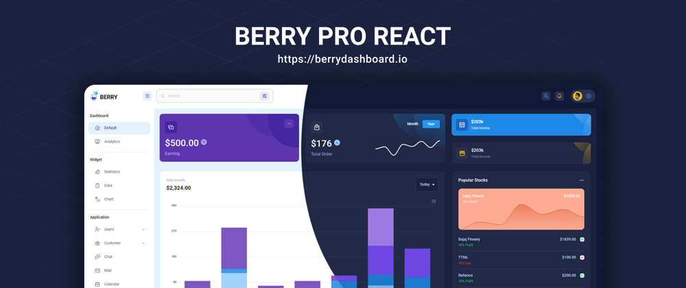Cover image for Berry Pro React Admin Released
