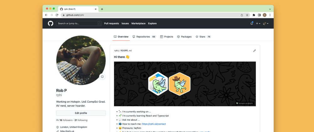 Cover image for Tutorial: Adding Holopin badges to your GitHub profile