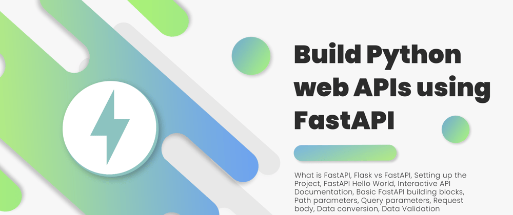 Cover image for Build Python web APIs using FastAPI