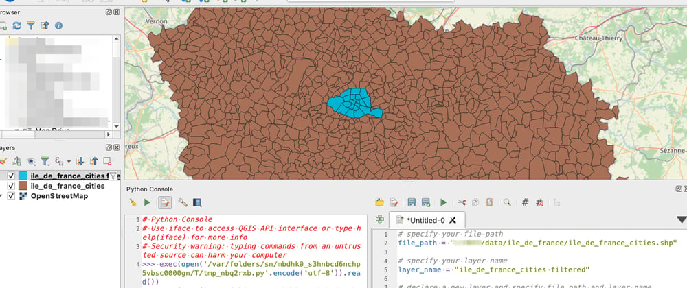 Cover image for Get started with PyQGIS 02 - Manage layers with QGIS python console