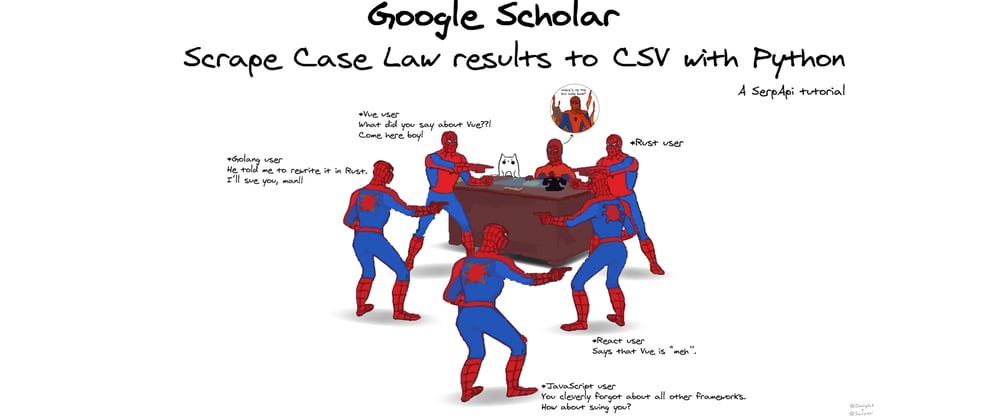 Cover image for Scrape Google Scholar Case Law Results to CSV with Python and SerpApi