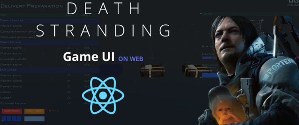 Cover image for How to reproduce Death Stranding UI with react and react-three-fiber