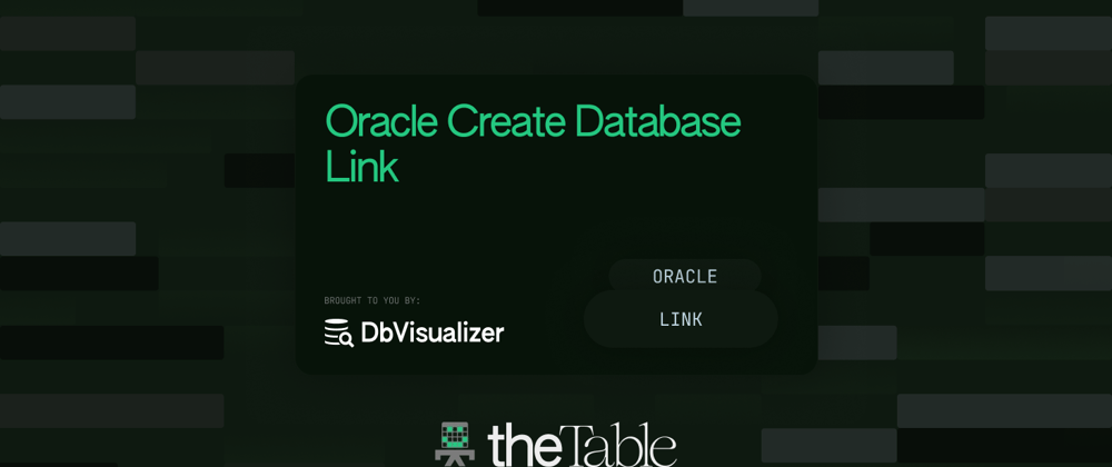 Cover image for Oracle Create Database Link