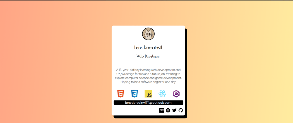 Cover image for How to make a profile card with HTML & CSS
