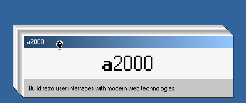 Cover image for Introducing a2k - A UI library designed to capture that retro 2000s feeling