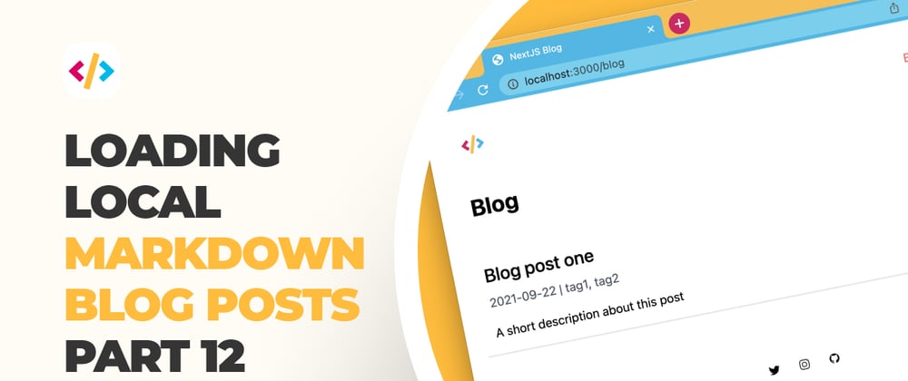 Cover image for Loading local markdown blog posts - part 12