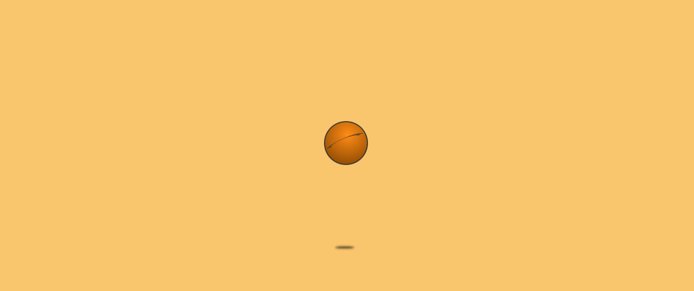 Cover image for Animation -1 : Pure CSS Bouncing Basketball Loader