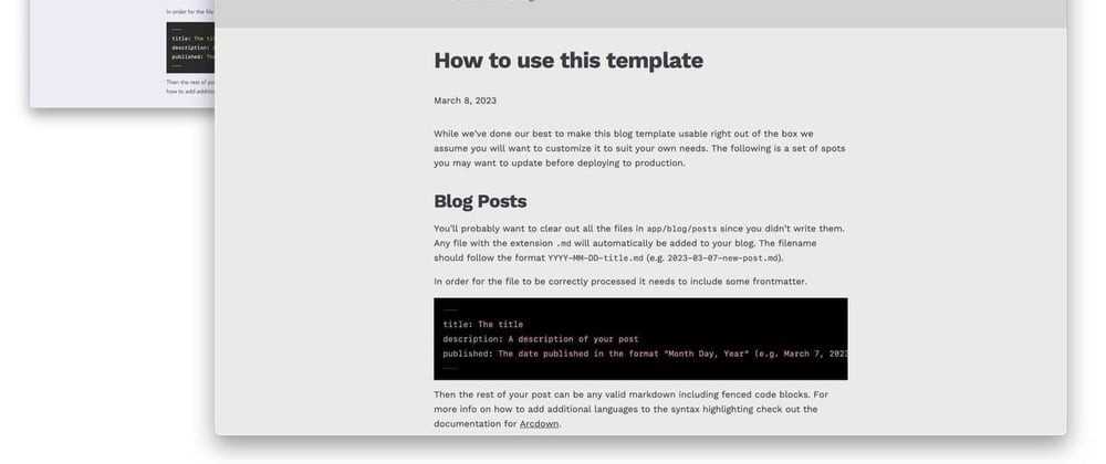 Cover image for Customizing the Enhance Blog Template