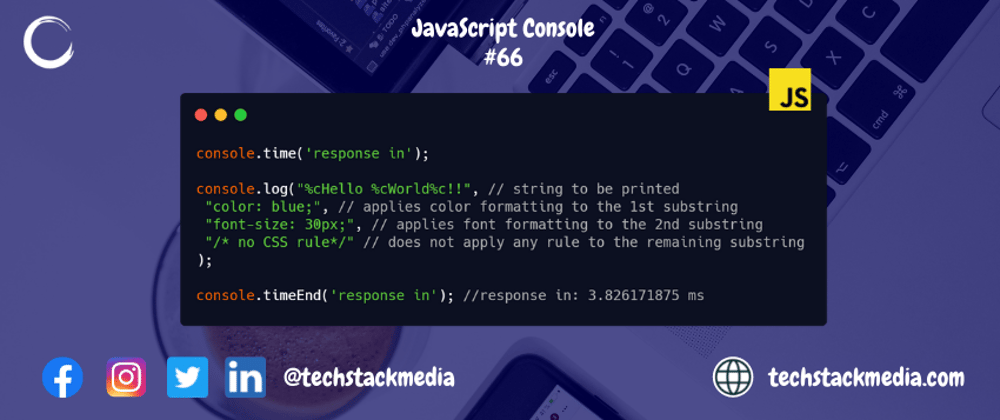 Cover image for JavaScript Console
