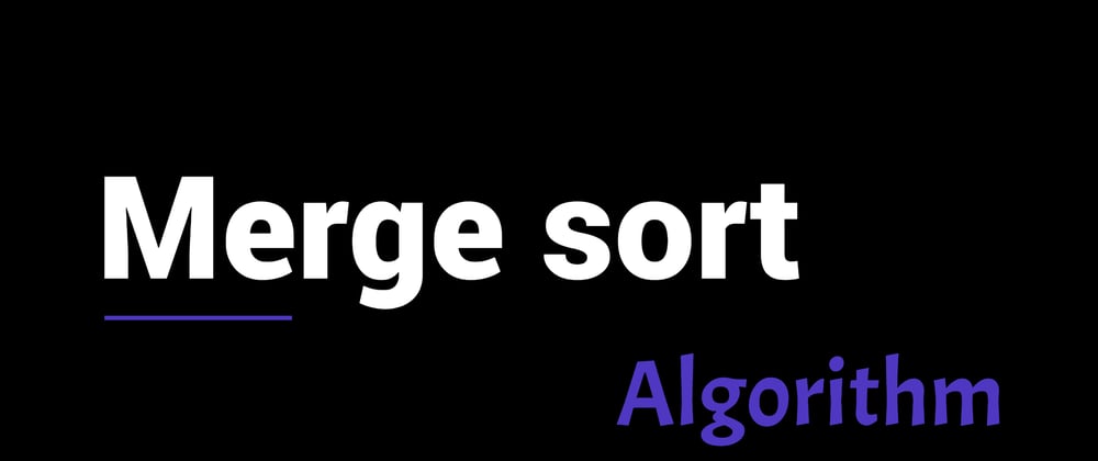 Cover image for Merge sort algorithm