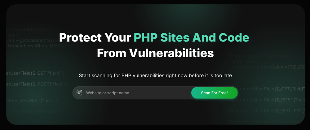 Cover image for Checking PHP code for vulnerabilities